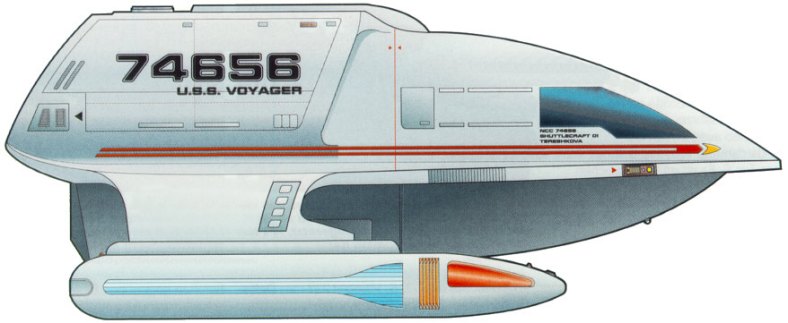 star trek voyager spaceshuttle